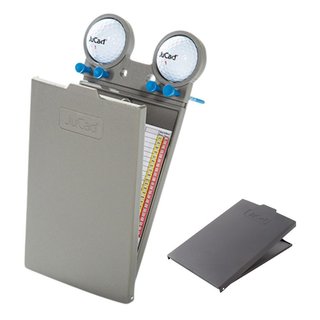JuCad GRP scorekaarthouder, titanium/zwart
