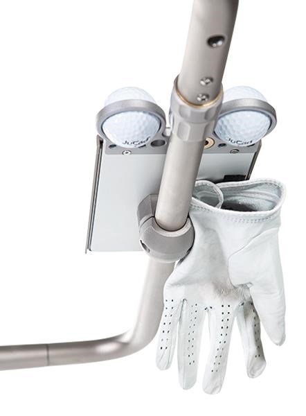 JuCad GRP scorekaarthouder, titanium/zwart