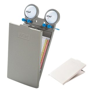 JuCad GRP scorekaarthouder, titanium/wit