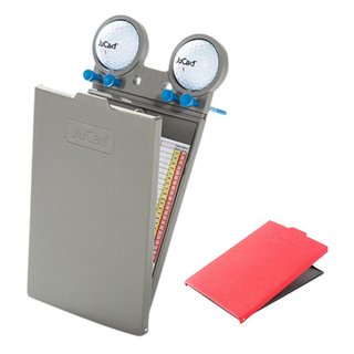 JuCad GRP scorekaartenhouder, titanium/rood