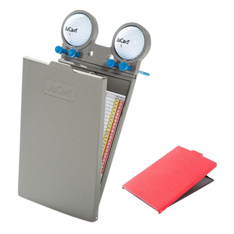 JuCad GRP scorekaartenhouder, titanium/rood