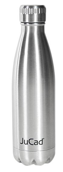 JuCad Stainless Steel Insulated Bottle zilver