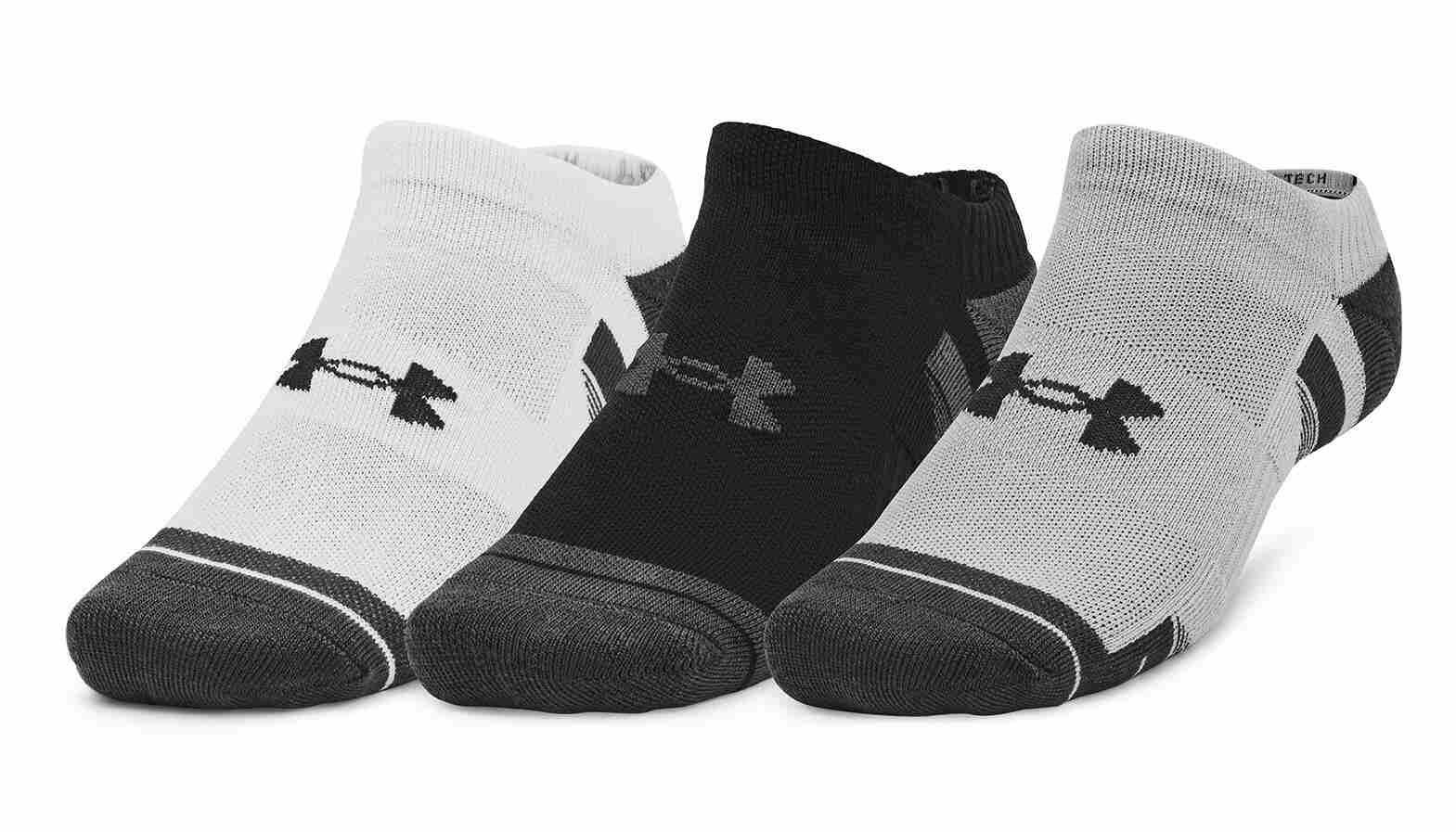 Under Armour Performance Tech unisex sokken (3 paar), mod gray