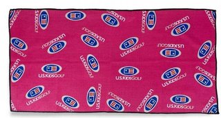 U.S. Kids U.S. Kids Golf Multi Logo Microfiber golfhanddoek, roze