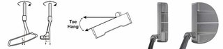 U.S. Kids Golf TS5-66 (167+cm) W5 junior putter, staal, 33"