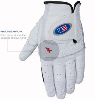 U.S. Kids Golf GG4 junior handschoen, wit