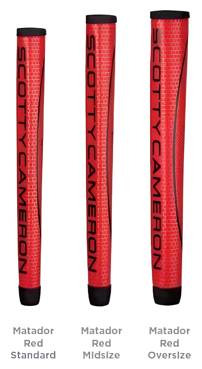 Scotty Cameron Matador putter grip, zwart/rood, midsize