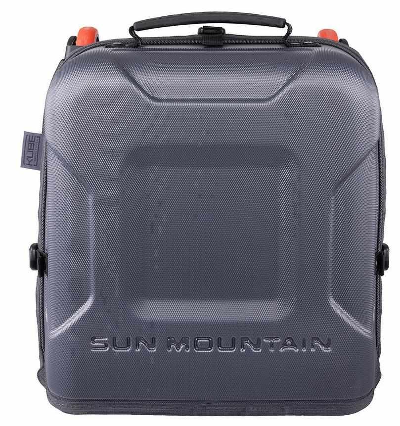 Sun Mountain Kube reishoes, staal/zwart/rush red