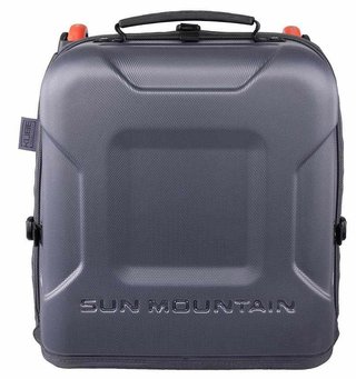 Sun Mountain Kube reishoes, staal/zwart/rush red
