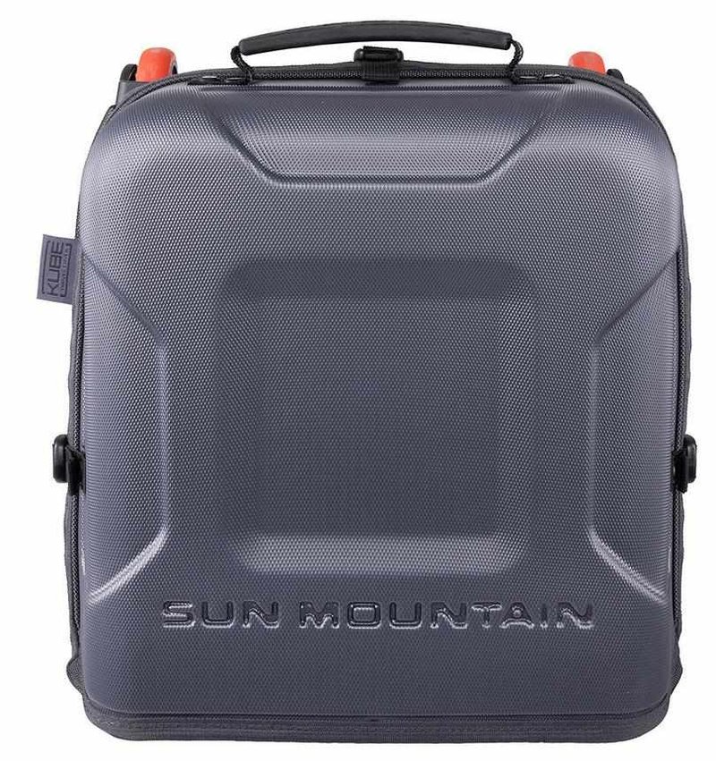 Sun Mountain Kube reishoes, staal/zwart/rush red