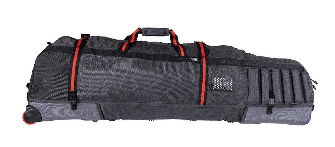 Sun Mountain Kube reishoes, staal/zwart/rush red