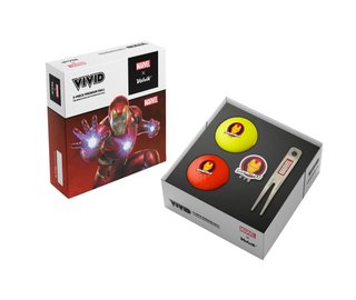 Volvik VIVID MARVEL IRONMAN golfballen, mix
