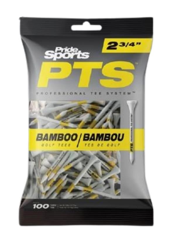 Pride Sports PTS Bamboo tees 69 mm (2 3/4"), 100 stuks