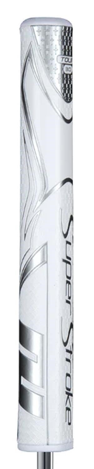 SuperStroke Zenergy Tour 3.0 putter grip, wit/zilver