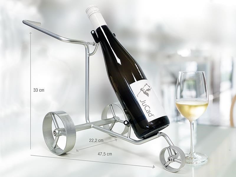 JuCad JuCad miniatuur trolley – wijnfleshouder