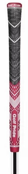Golf Pride MCC Teams grip (.60 RND), MIDSIZE, donkerrood/wit