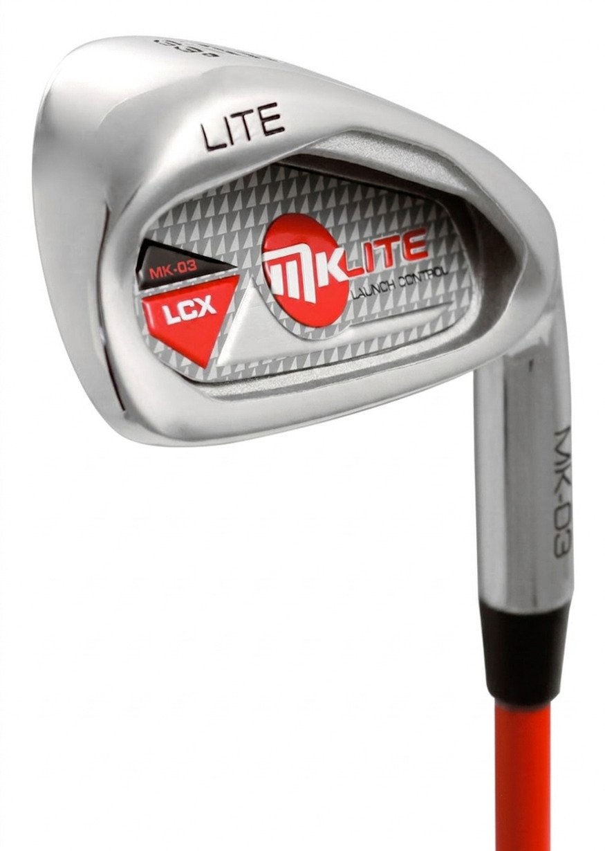 MKids Lite Junior Red 53" (135cm/7-9Y) junior ijzers, staal