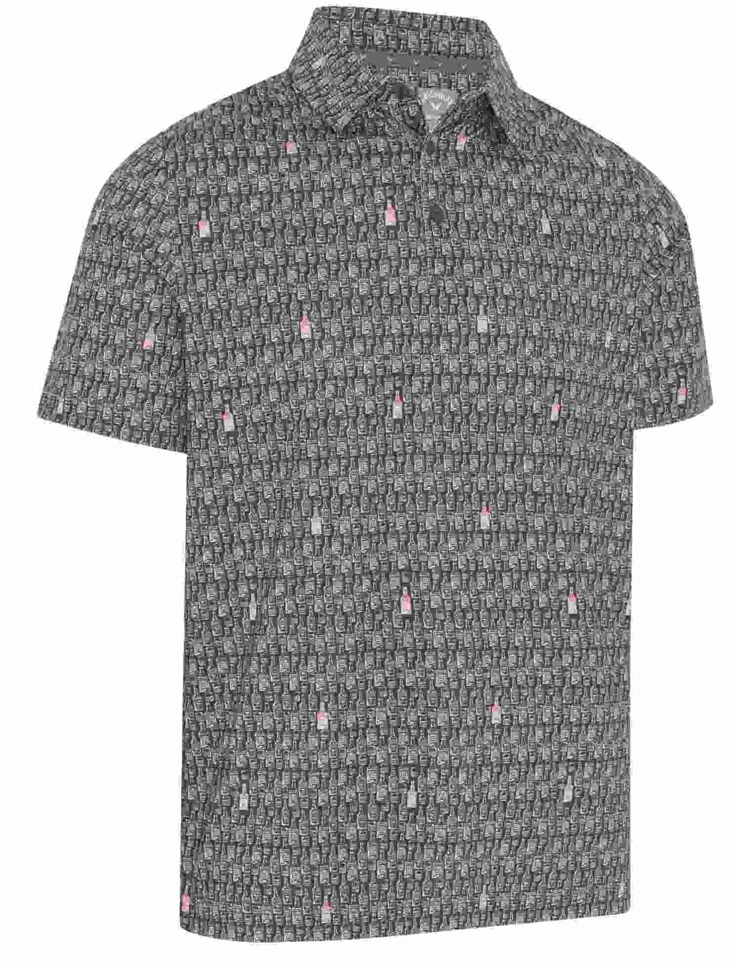 Callaway All-Over Scotch Novelty Print heren polo, asphalt
