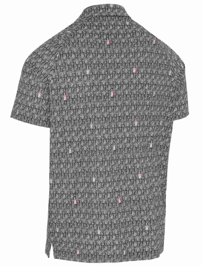 Callaway All-Over Scotch Novelty Print heren polo, asphalt