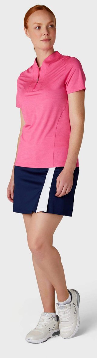 Callaway Tonal Heather dames polo, pink peacock