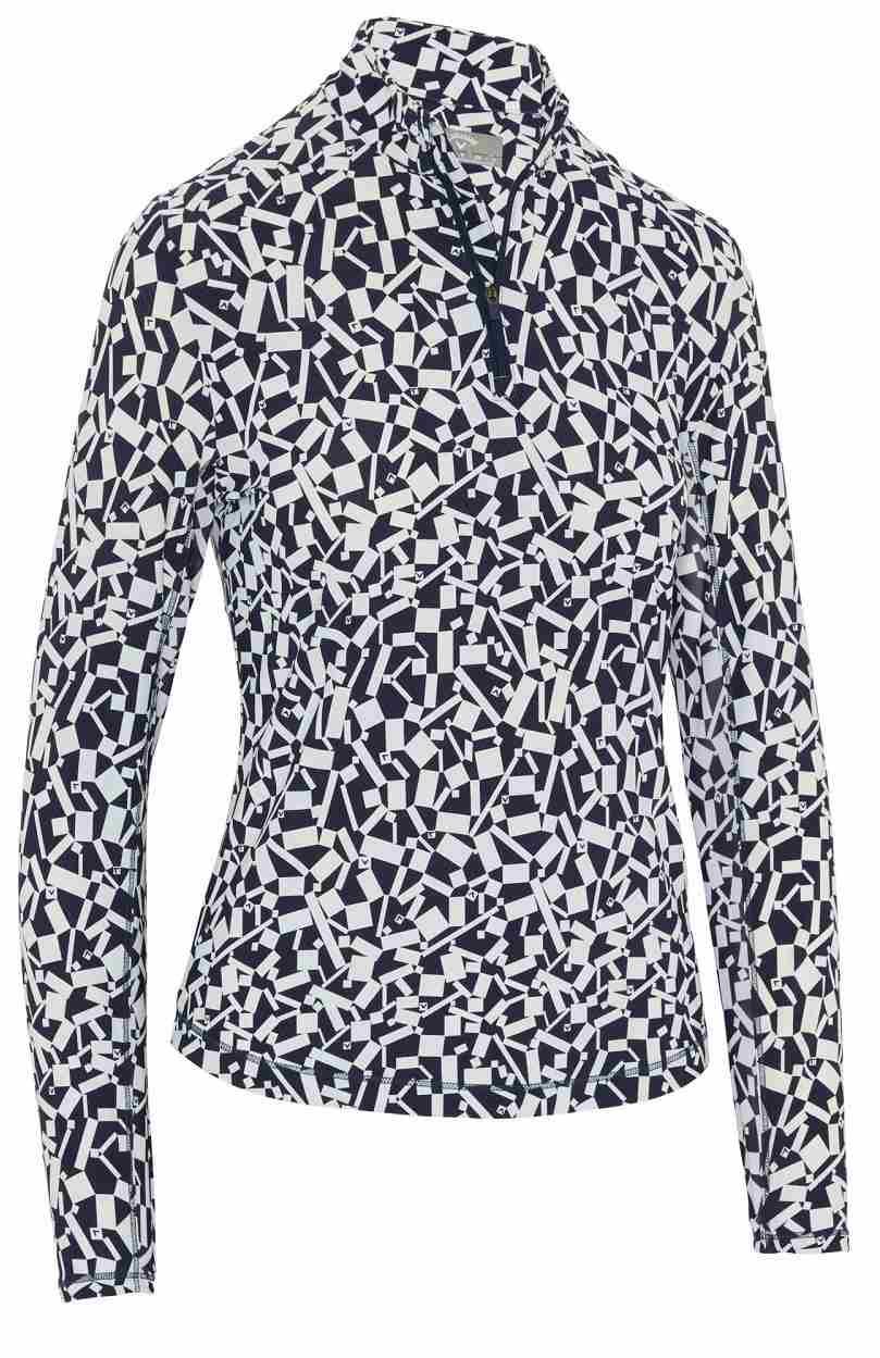 Callaway Two Tone Geo dames sweatshirt, peacoat