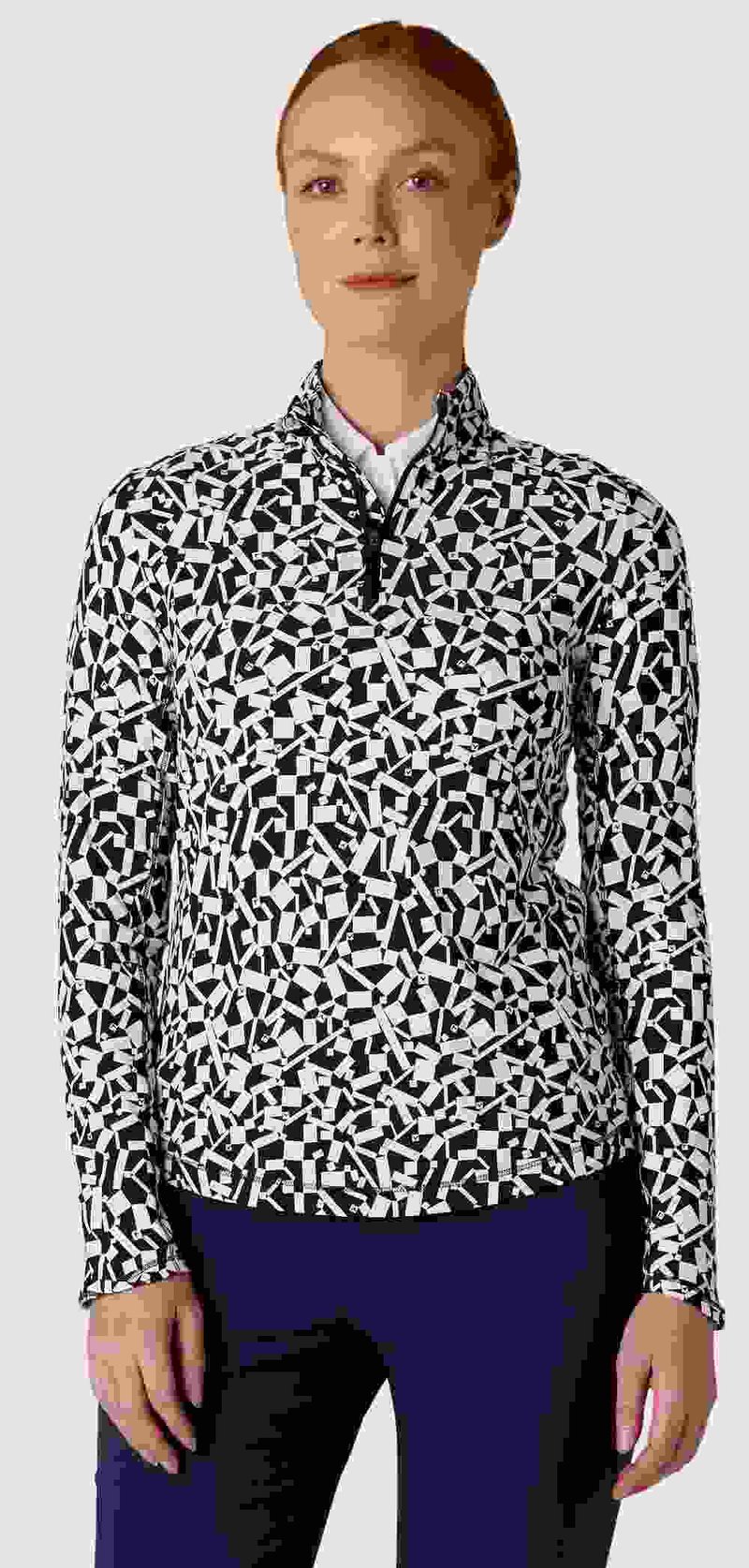 Callaway Two Tone Geo dames sweatshirt, peacoat
