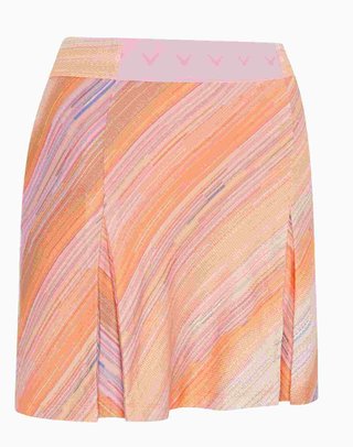 Callaway Striped Pleated 17" dames skort 2024, papaya