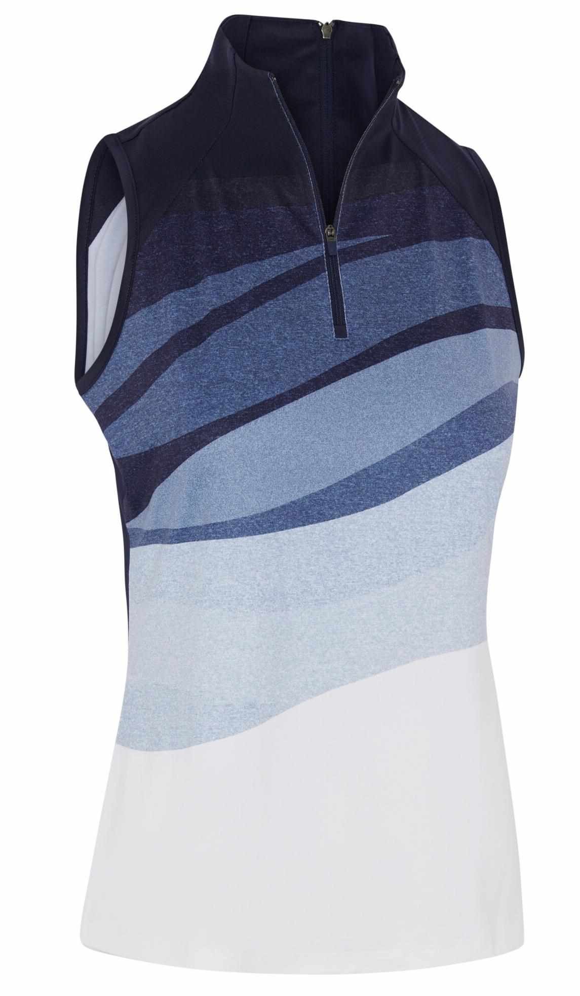 Callaway Gradient Wave Sleeveless dames polo, peacoat