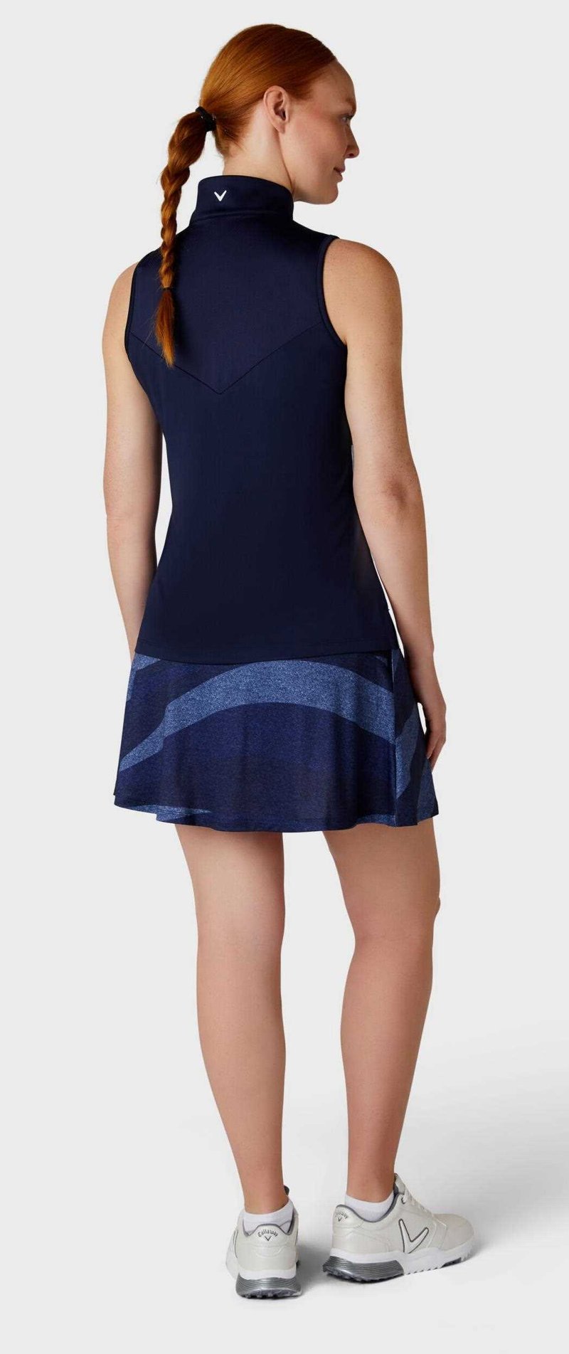 Callaway Gradient Wave Sleeveless dames polo, peacoat