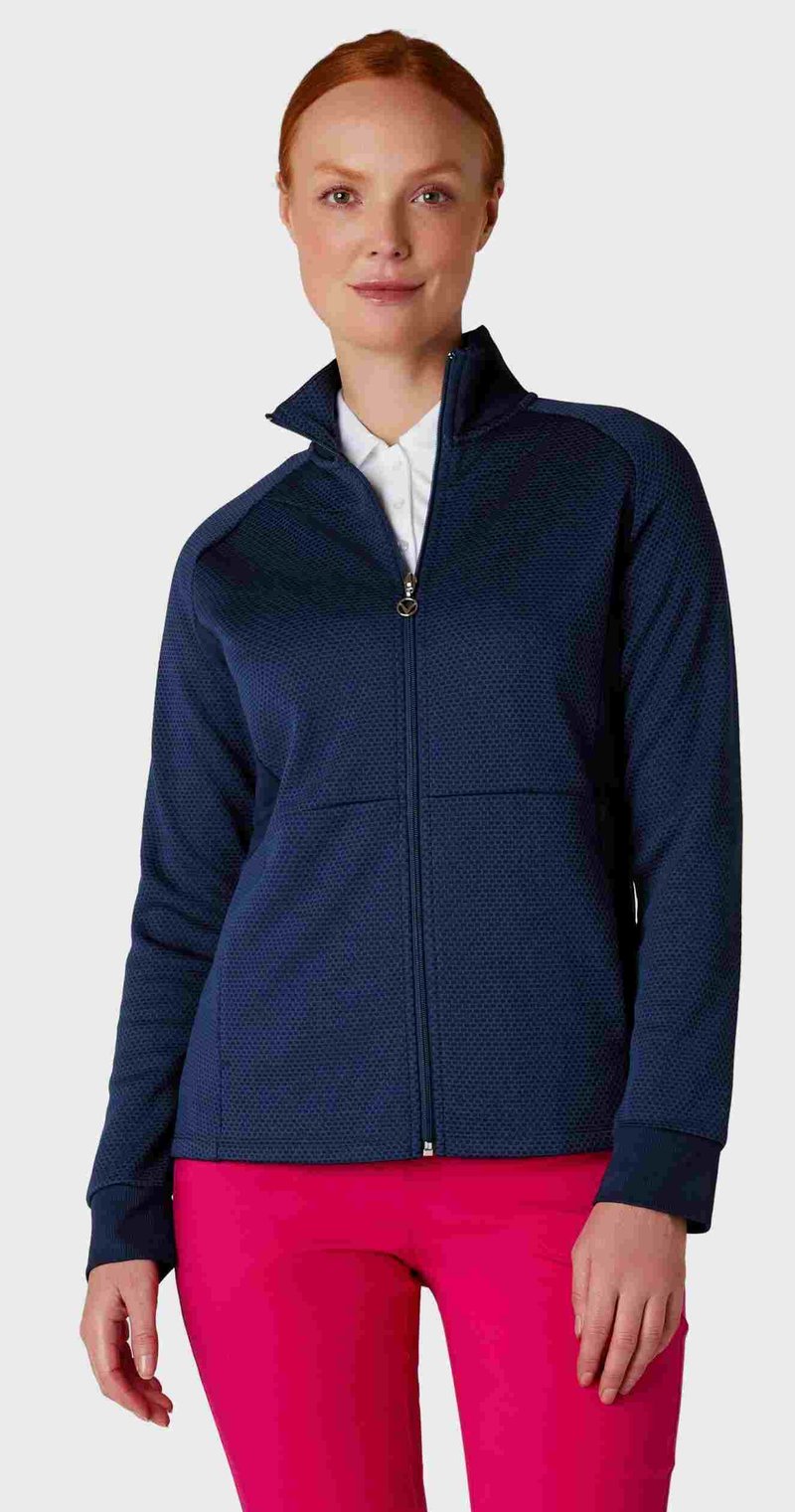 Callaway Full Zip Hexagon dames jack, peacoat