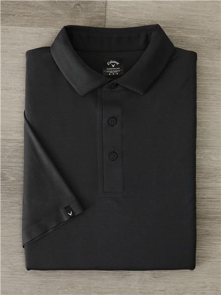 Callaway Premium Jacquard heren polo, caviar