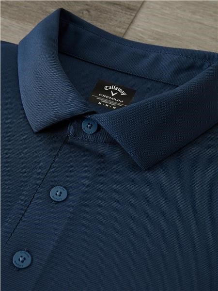 Callaway Premium Jacquard heren polo, peacoat