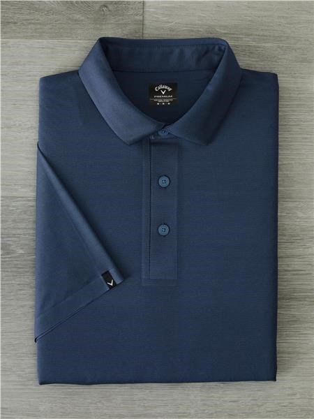 Callaway Premium Jacquard heren polo, peacoat