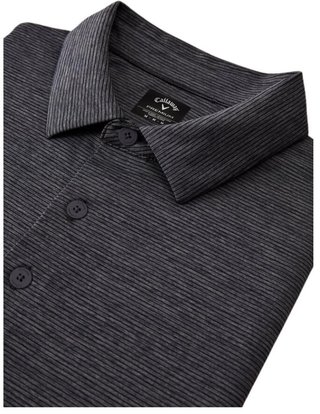 Callaway Premium Fine Line heren polo, ebony heather