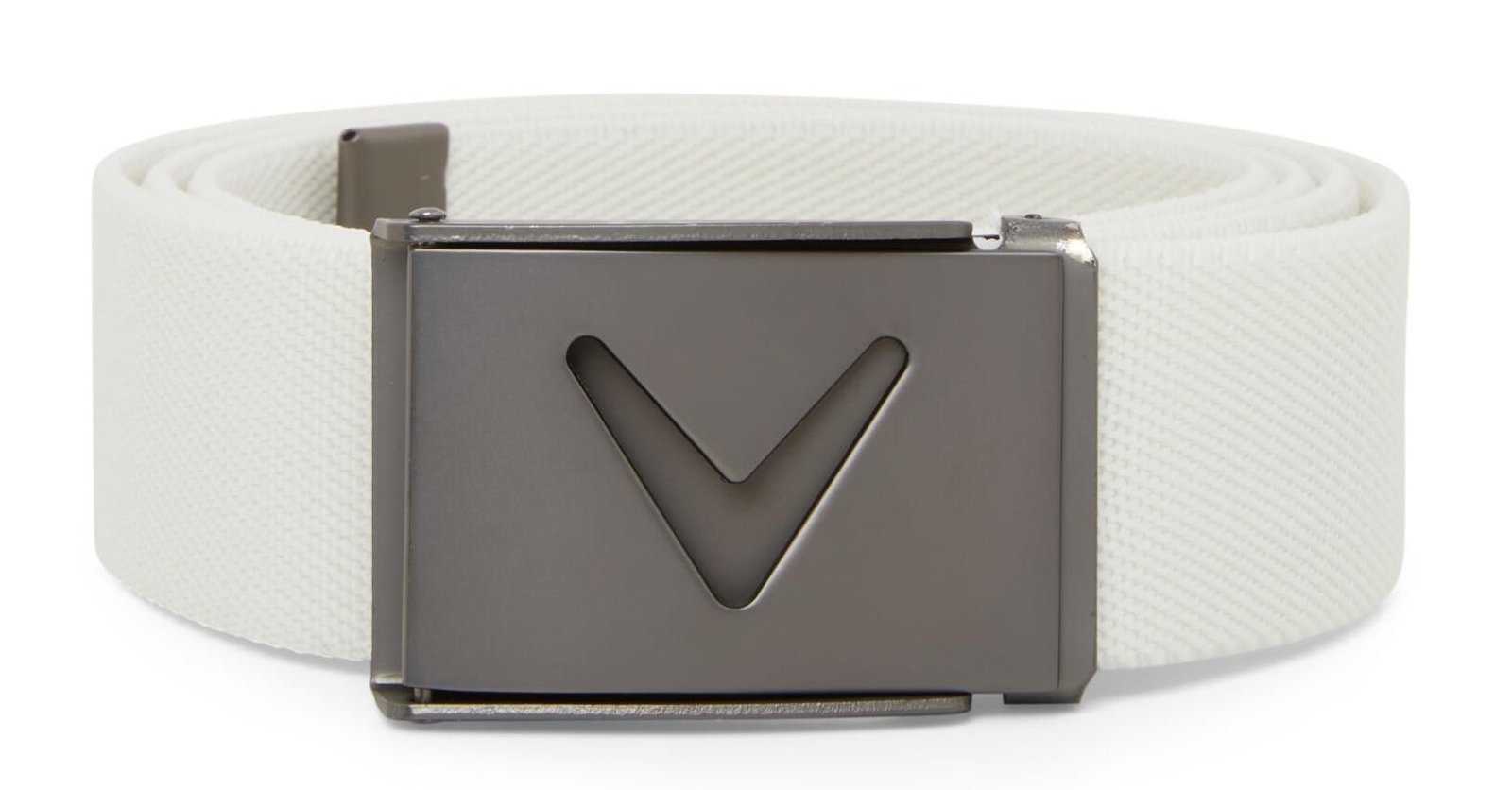 Callaway V-Logo Web heren riem, wit