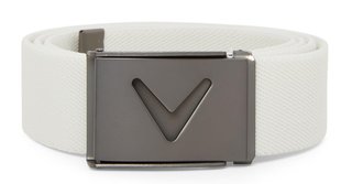 Callaway V-Logo Web heren riem, wit