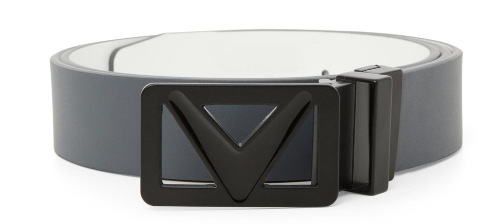 Callaway Reversible heren riem, grijs/wit