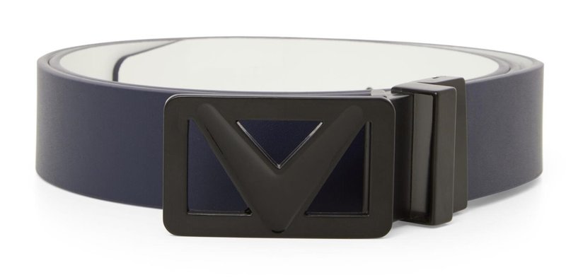 Callaway Reversible heren riem, peacoat/wit
