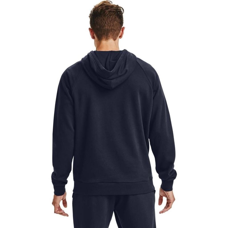 Under Armour Rival Fleece Big Logo heren hoodie, midnight navy