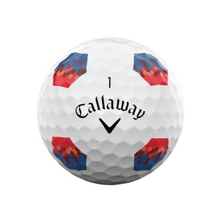 Callaway Chrome Tour TruTrack golfballen, blauw/rood