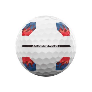 Callaway Chrome Tour TruTrack golfballen, blauw/rood