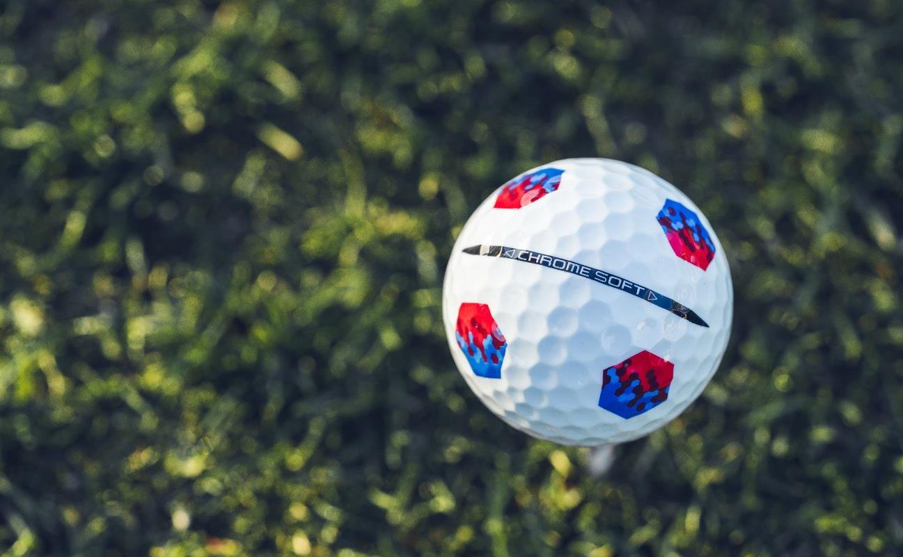 Callaway Chrome Soft TruTrack golfballen, blauw/rood