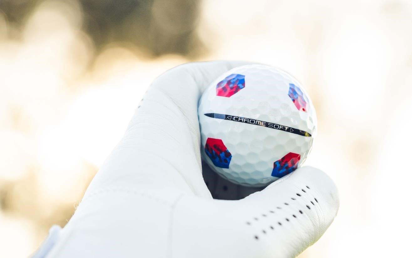 Callaway Chrome Soft TruTrack golfballen, blauw/rood