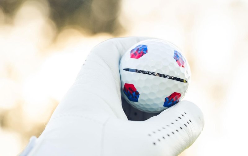 Callaway Chrome Soft TruTrack golfballen, blauw/rood