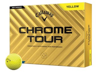 Callaway Chrome Tour 24 golfballen, geel