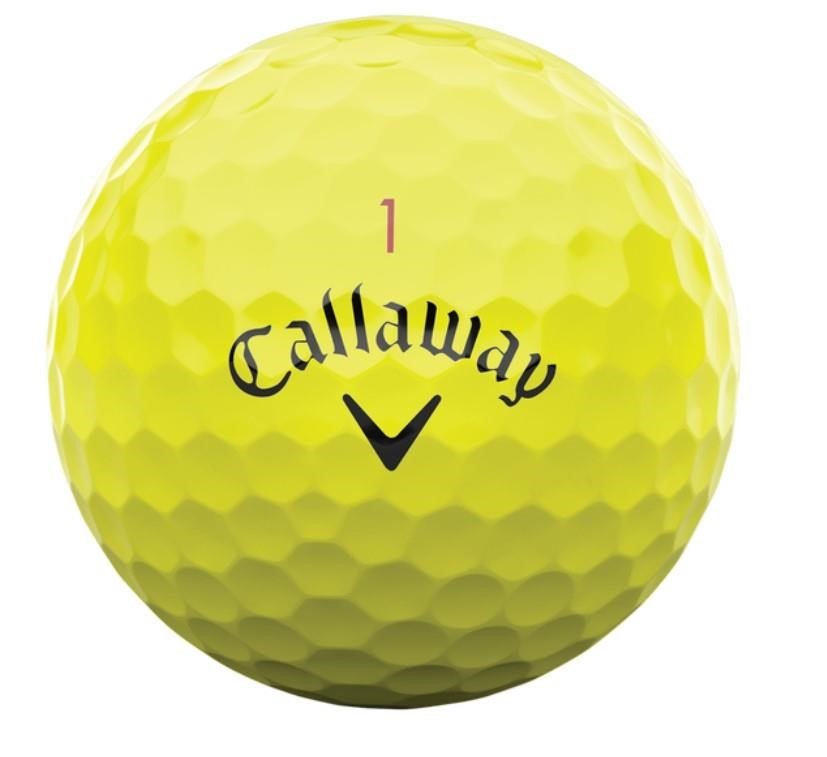Callaway Chrome Tour 24 golfballen, geel