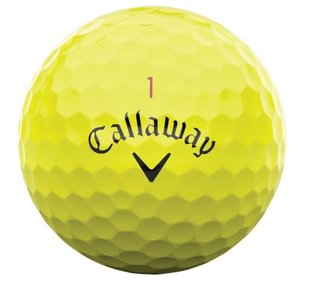 Callaway Chrome Tour 24 golfballen, geel