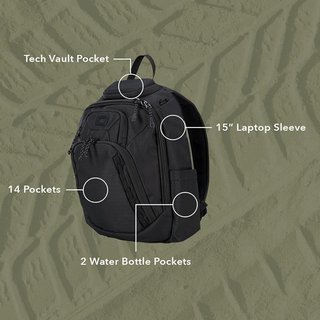 Ogio Renegade Rustler Backpack 15L tas, zwart