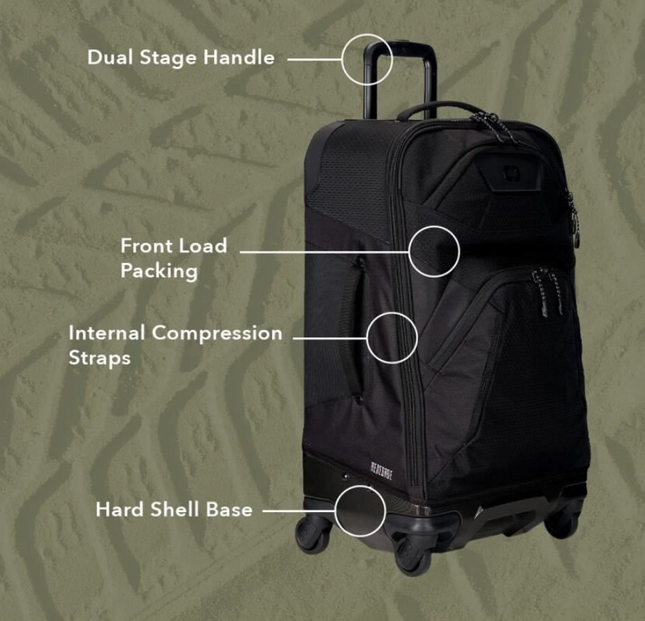 Ogio Renegade 26" 4-Wheel Travel Bag 52L reistas, navy abyss