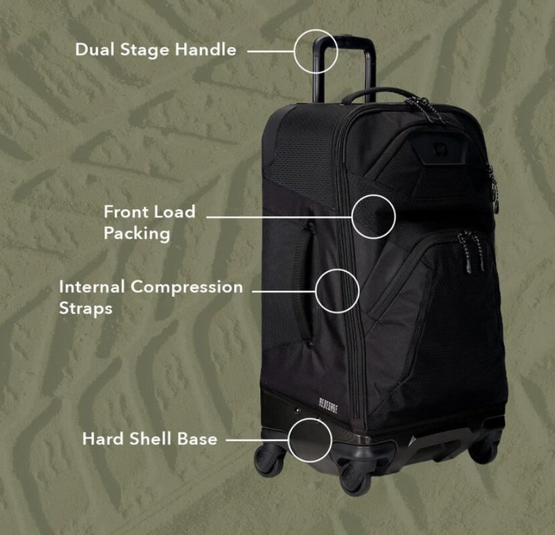 Ogio Renegade 26" 4-Wheel Travel Bag 52L reistas, navy abyss
